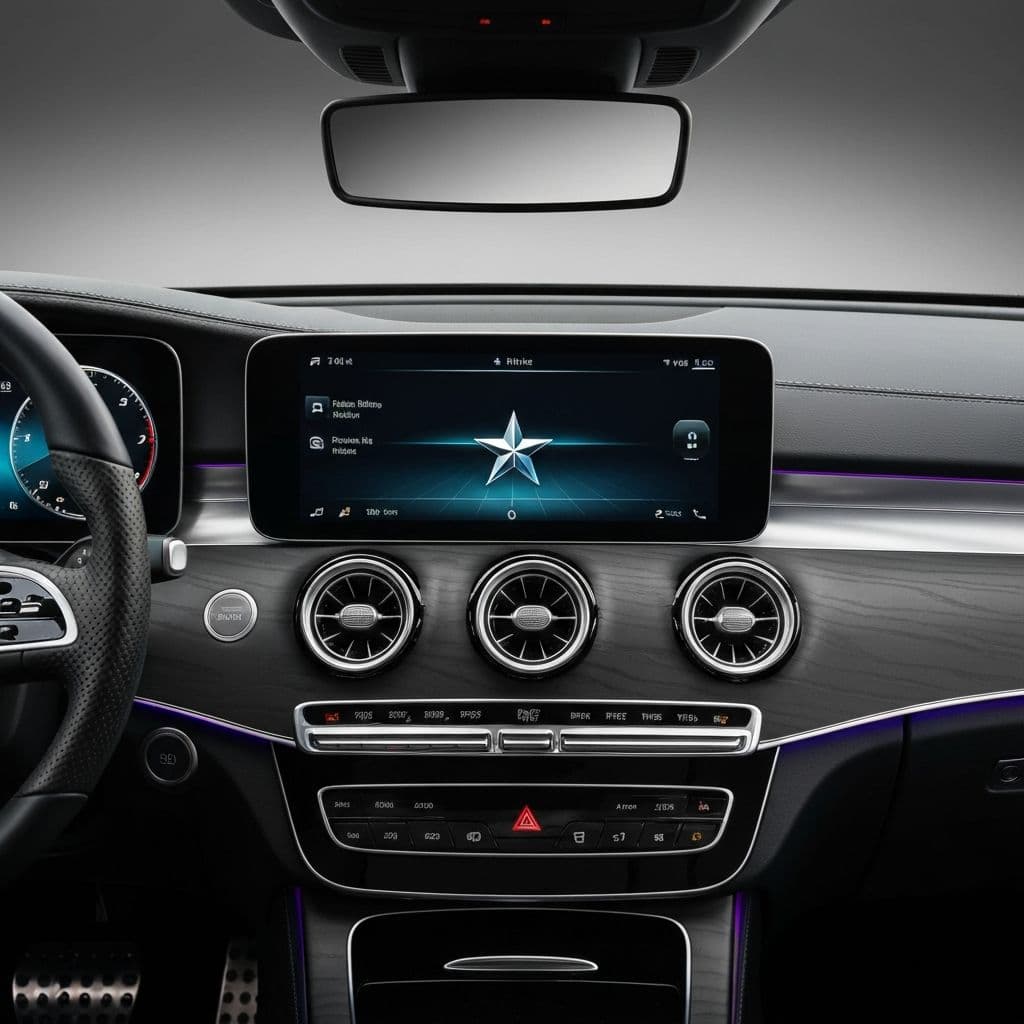 Mercedes-Benz digital interface screen