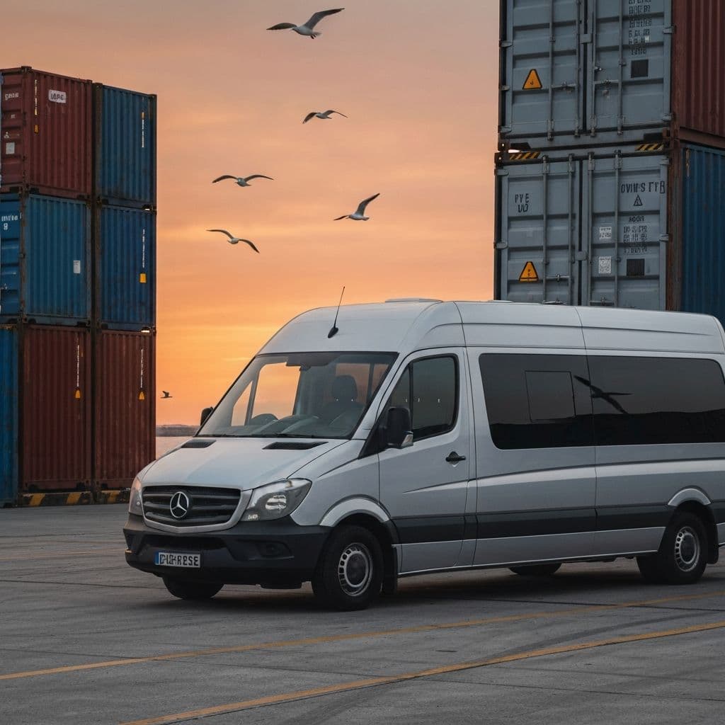 Mercedes-Benz Sprinter Van at Container Port